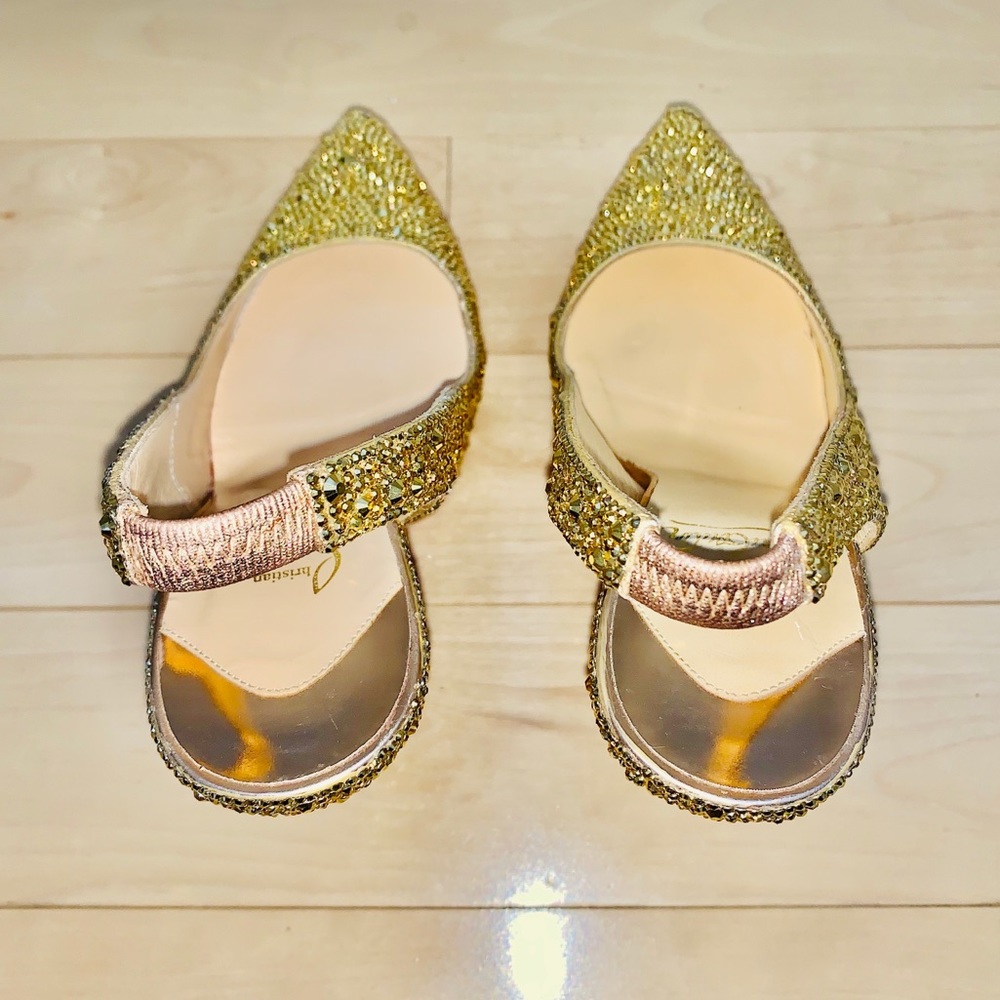 CHRISTIAN LOUBOUTIN DAFFODILS IN GOLD AURUM 160mm - Picture 5 of 8